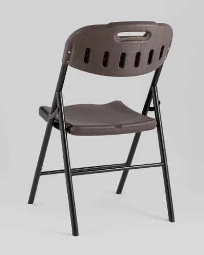 Стул складной банкетный коричневый, под дерево УТ000040170 Stool Group, коричневый/, ножки/металл/чёрный, размеры - *870***470*580 фото 5