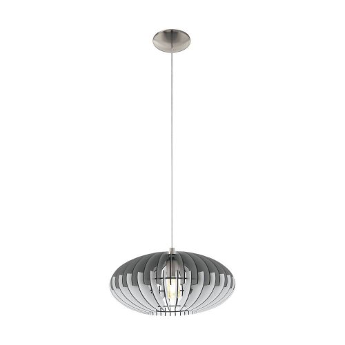 Светильник подвесной Sotos 1 32832 Eglo серый 1 лампа, основание матовое никель в стиле кантри современный 