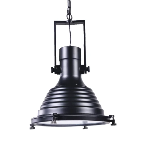 Светильник подвесной лофт Botti LDP 708 BK Lumina Deco чёрный 1 лампа, основание чёрное в стиле лофт 