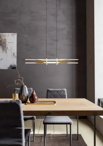 Светильник подвесной LED Colmeal 901226 Eglo латунь на 1 лампу, основание латунь в стиле современный линейный фото 6 Светильник подвесной LED Colmeal 901226 Eglo латунь на 1 лампу, основание латунь в стиле современный линейный фото 6