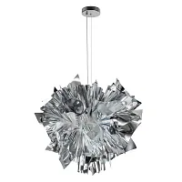 Люстра подвесная Слизия / Clizia 10593/600 Silver LOFT IT серебряная на 4 лампы, основание в стиле арт-деко современный Люстра подвесная Слизия / Clizia 10593/600 Silver LOFT IT серебряная на 4 лампы, основание в стиле арт-деко современный