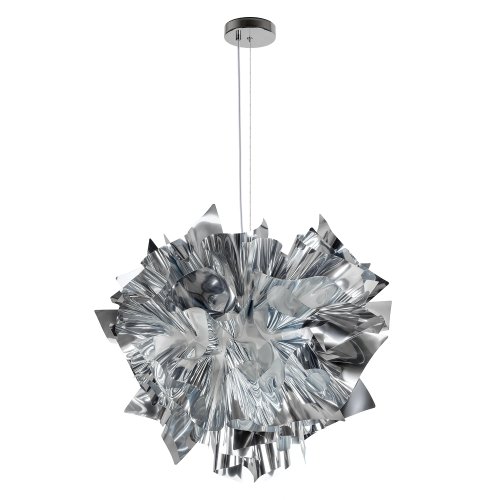 Люстра подвесная Слизия / Clizia 10593/600 Silver LOFT IT серебряная на 4 лампы, основание в стиле 