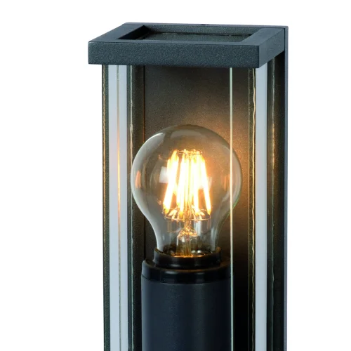 Настенный светильник Meribel 6493 Mantra уличный IP54 чёрный серый 2 лампы, плафон прозрачный в стиле современный E27 фото 3