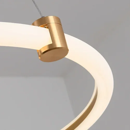 Люстра подвесная CERES RING 219634-23 ImperiumLoft белая на 5 ламп, основание латунь в стиле современный фото 2 Люстра подвесная CERES RING 219634-23 ImperiumLoft белая на 5 ламп, основание латунь в стиле современный фото 2