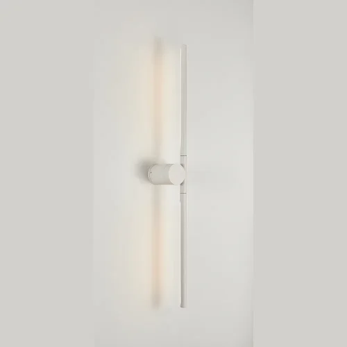 Бра LED CLT 058W2 WH Crystal Lux белый на 2 лампы, основание белое в стиле современный отражённый свет фото 2