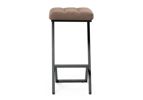 Полубарный стул Амаури катания корица / черный матовый 507431 Woodville, коричневый/велюр, ножки/металл/чёрный, размеры - ****350*365 фото 2