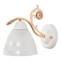 Бра Nile MR1680-1W MyFar белый 1 лампа, основание золотое в стиле классический современный 