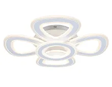 Люстра потолочная LED с пультом FA8925 Ambrella light прозрачная на 1 лампу, основание белое в стиле классический 