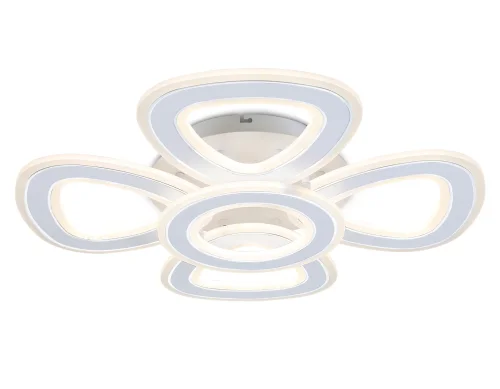 Люстра потолочная LED с пультом FA8925 Ambrella light прозрачная на 1 лампу, основание белое в стиле классический 