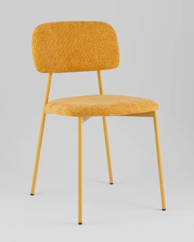 Стул Chao, желтый, желтые ножки, 2шт./уп. УТ000039977 Stool Group, жёлтый/рогожка, ножки/металл/жёлтый, размеры - *780****
