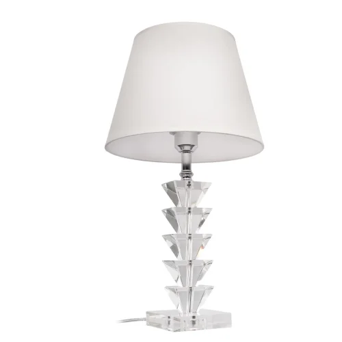 Настольная лампа Сrystal 10276 LOFT IT белая 1 лампа, основание прозрачное хрусталь в стиле классический  фото 4