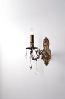 Бра BARLETTA W122.1 antique Lucia Tucci без плафона на 1 лампу, основание бронзовое в стиле классический 