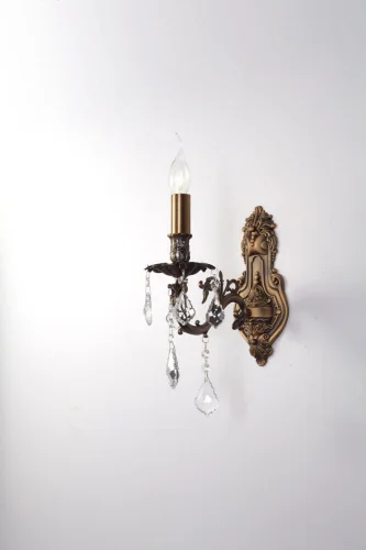 Бра BARLETTA W122.1 antique Lucia Tucci без плафона на 1 лампу, основание бронзовое в стиле классический 