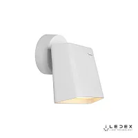 Бра с выключателем LED Crunk W1031 WH iLedex белый 1 лампа, основание белое в стиле хай-тек модерн 