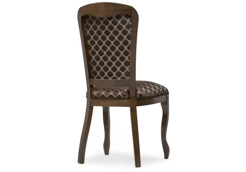 Деревянный стул Клето орех / коричневый 450686 Woodville, коричневый/ткань, ножки/массив бука дерево/орех, размеры - ****500*580 фото 4