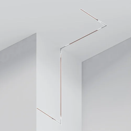Шинопровод 2м низкопрофильный встраиваемый Magnetic track system Exility TRXM034-422W Maytoni белый в стиле хай-тек современный для светильников серии Magnetic track system Exility встраиваемый шинопровод exility тонкая магнитная фото 2