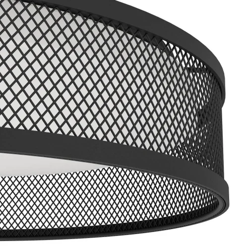 Светильник потолочный LED Luppineria 900795 Eglo белый чёрный 1 лампа, основание чёрное в стиле современный  фото 3