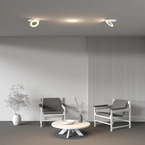 Светильник точечный LED Vector 2700K 12Вт 100° DL102-12W2.7K-W Maytoni белый на 1 лампу, основание белое в стиле современный хай-тек круглый фото 6