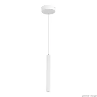 Светильник подвесной LED ST614 ST614.503.06 ST-Luce белый 1 лампа, основание белое в стиле хай-тек современный трубочки