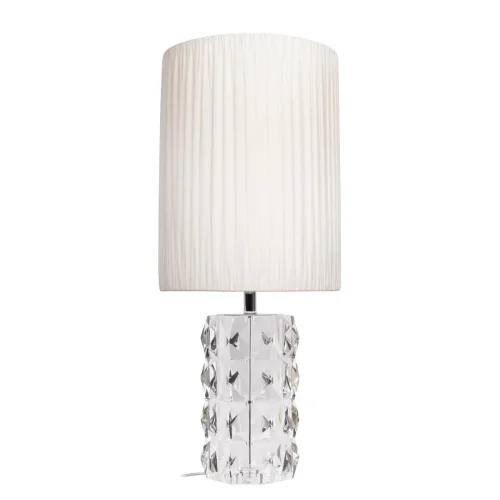 Настольная лампа Сrystal 10281 LOFT IT белая 1 лампа, основание прозрачное хрусталь в стиле классический 