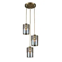 Светильник подвесной Эмир CL467033 Citilux янтарный бежевый 3 лампы, основание бронзовое в стиле восточный кантри 