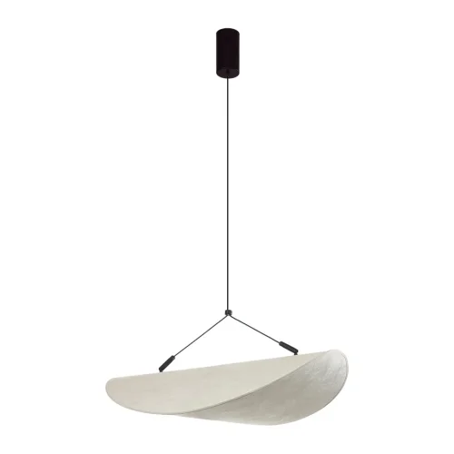 Светильник подвесной LED Silk 7067/30L Odeon Light белый на 1 лампу, основание чёрное в стиле минимализм 