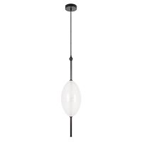 Светильник подвесной LED Venice 10223/E White LOFT IT белый 1 лампа, основание чёрное в стиле модерн 