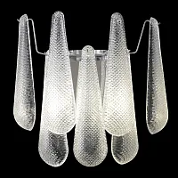 Бра FONTAIN AP2 CHROME Crystal Lux прозрачный на 2 лампы, основание в стиле современный 