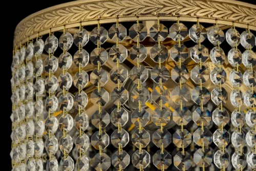 Люстра хрустальная потолочная Cremono E 1.2.25.200 G Dio D'Arte без плафона на 4 лампы, основание золотое в стиле классический фото 2