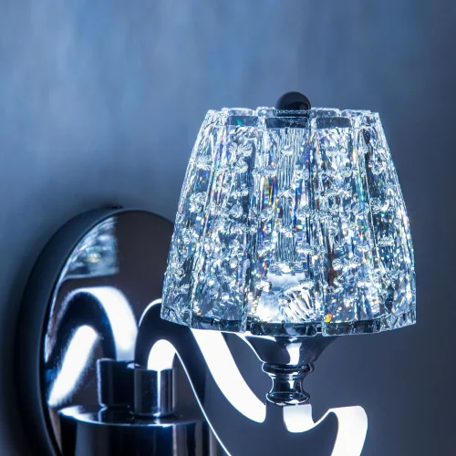 Бра LED Montserrat EL338W1 Citilux прозрачный на 1 лампа, основание хром в стиле современный  фото 4