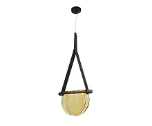 Светильник подвесной LED Тэрро 07687-30,19(03) Kink Light янтарный 1 лампа, основание чёрное в стиле арт-деко современный 