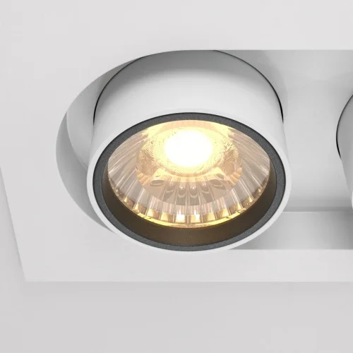 Светильник точечный LED Hidden DL045-02-10W3K-W Maytoni белый 2 лампы, основание белое в стиле современный хай-тек  фото 2