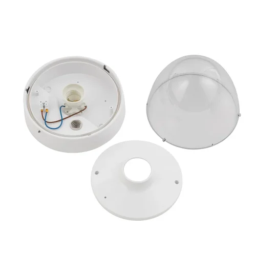 Светильник потолочный Nook 7972-NW Nowodvorski прозрачный на 1 лампу, основание белое в стиле современный фото 4