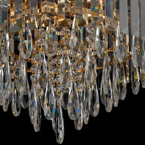 Люстра потолочная хрустальная Leonna CL320162 Citilux прозрачная на 6 ламп, основание золотое в стиле классический современный фото 6 Люстра потолочная хрустальная Leonna CL320162 Citilux прозрачная на 6 ламп, основание золотое в стиле классический современный фото 6