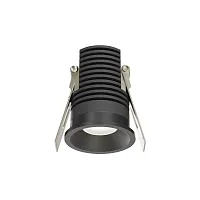 Светильник точечный LED Mini DL059-7W4K-B Maytoni чёрный на 1 лампу, основание чёрное в стиле современный хай-тек круглый