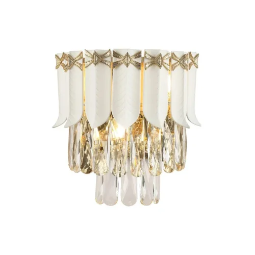 Бра Frons 2734-3W Favourite прозрачный на 3 лампы, основание золотое в стиле арт-деко современный  фото 2