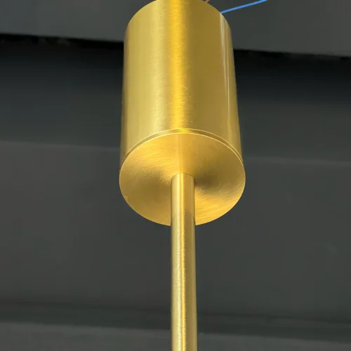 Светильник подвесной BABETTA RING 1 L280 brass 4000К 186736-23 ImperiumLoft прозрачный 3 лампы, основание латунь в стиле современный арт-деко  фото 9