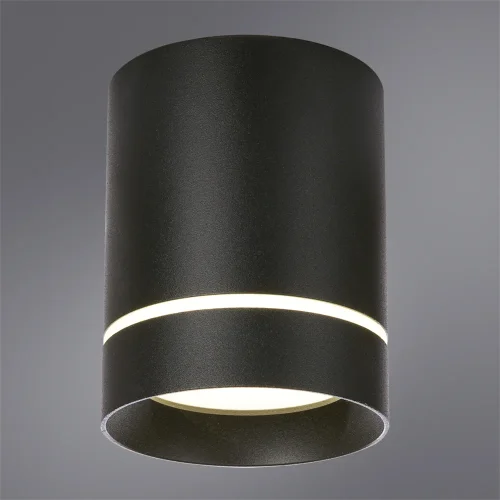 Светильник накладной LED Elle A1949PL-1BK Arte Lamp чёрный 1 лампа, основание чёрное в стиле современный круглый фото 2