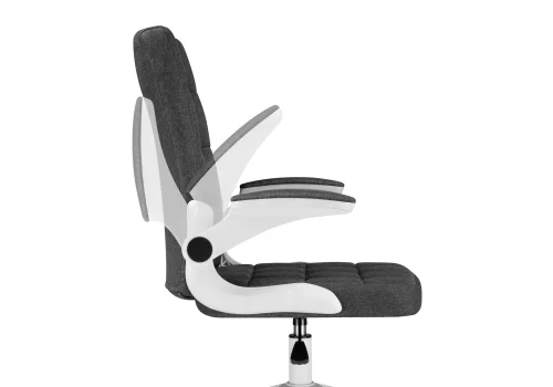 Компьютерное кресло Elga dark gray / white 15609 Woodville, серый/ткань, ножки/пластик/белый, размеры - *1040***630*590 фото 7