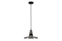 Светильник подвесной Puro AP9006-1D GR iLamp серый чёрный 1 лампа, основание чёрное в стиле современный 