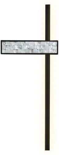 Бра LED Shelty 4704-1W Favourite бежевый чёрный на 1 лампу, основание чёрное в стиле современный отражённый свет
