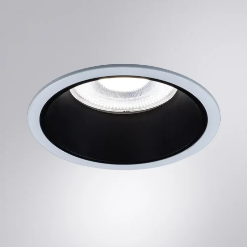 Светильник точечный LED Chess A3314PL-1WH Arte Lamp белый чёрный 1 лампа, основание белое в стиле современный круглый фото 3