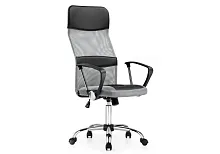 Компьютерное кресло Arano gray 11992 Woodville, серый/искусственная кожа ткань, ножки/металл/хром, размеры - *1280***600*610