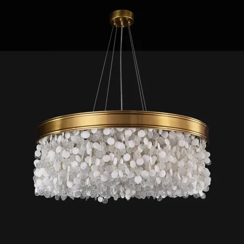 Люстра подвесная VERONA A L12 193713-23 ImperiumLoft прозрачная на 12 ламп, основание латунь в стиле современный фото 24