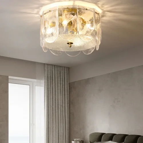 Люстра потолочная KATALINA CH D38.5 206137-23 ImperiumLoft белая на 4 лампы, основание латунь в стиле современный фото 5