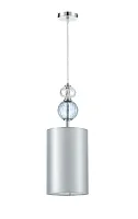 Светильник подвесной Brumi V11876-1P Moderli серый на 1 лампу, основание хром в стиле современный классический 