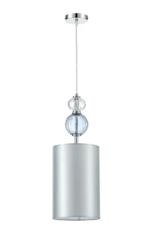 Светильник подвесной Brumi V11876-1P Moderli серый на 1 лампу, основание хром в стиле современный классический 