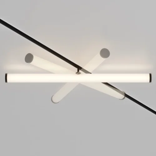 Светильник трековый для магнитного шинопровода LED Lark TR086-2-25W3K-B Maytoni белый для шинопроводов серии Magnetic track system Exility белый фото 5