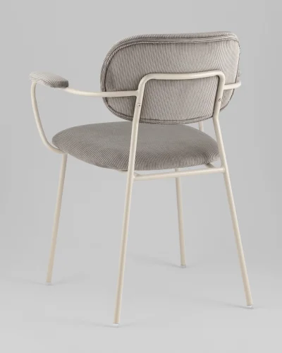 Стул Кэрол, серый, серые ножки УТ000040241 Stool Group, серый/вельвет, ножки/металл/серый, размеры - *770**** фото 4