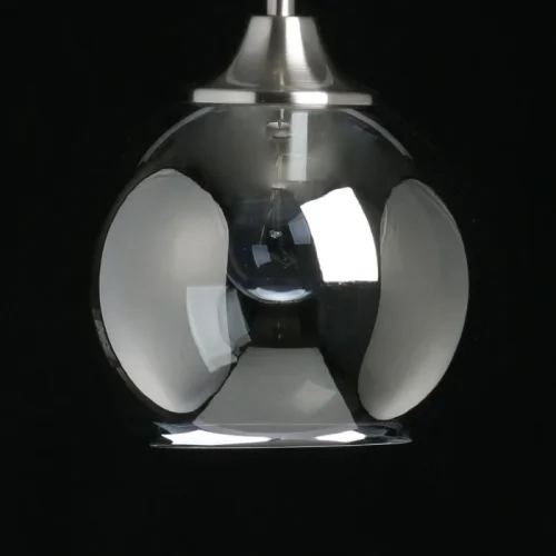 Светильник подвесной Крайс 657012601 DeMarkt белый 1 лампа, основание никель в стиле современный  фото 5